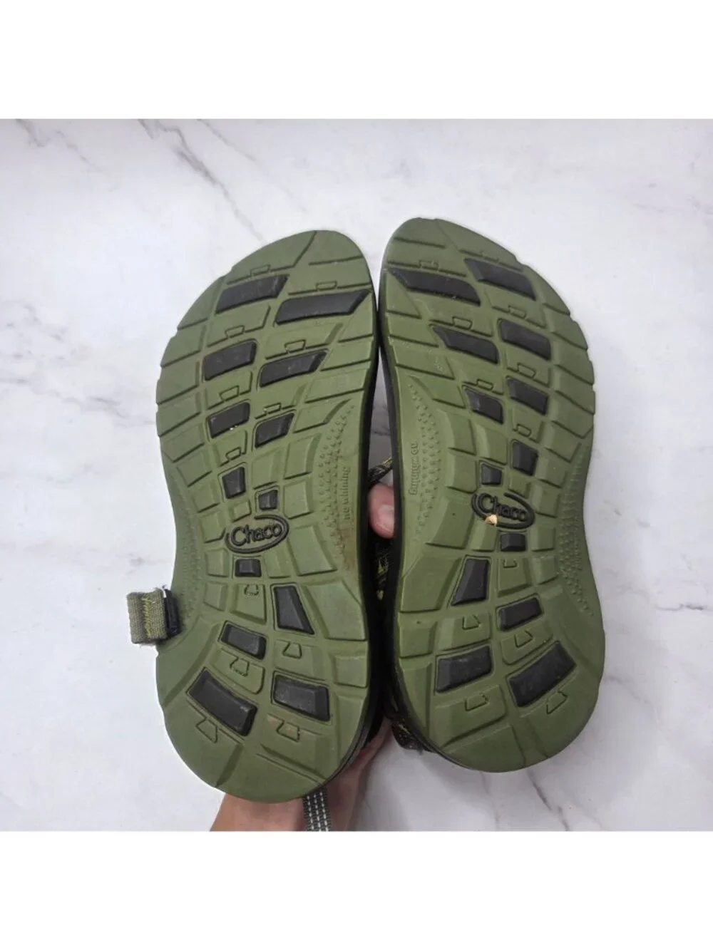 Chaco Z1 Ecotread Green Hiking Sandlas Canvas Straps Waterproof Youth 3